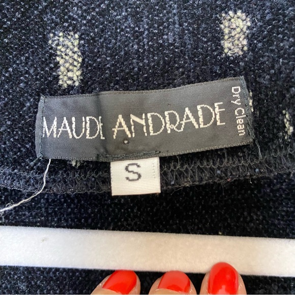 Maude Andrade black chenille long jacket - Picture 7 of 11